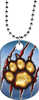 Paw Monster Dog Tag [DTXL-PAW]
