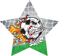 Soccer- Krunch Flame Star Insert [ST-1663]