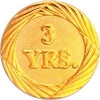Anniversary Award Pins- 3 Year [PYR-3]