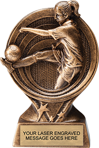 Soccer Female Saturn 6" Resin Trophy [RM26ST-SCF]