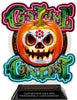 Halloween Sugar Skull Costume Contest Colorix-T Acrylic Trophy- 8.25 inch [TACR8-HLWN-SGRCOS-Q]