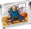 Basketball Horizontal Vibrix Acrylic Award [A43BH-BK]