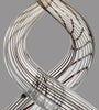 Clear & Bronze Art Glass Twist - 12.5 inch [AGC36]