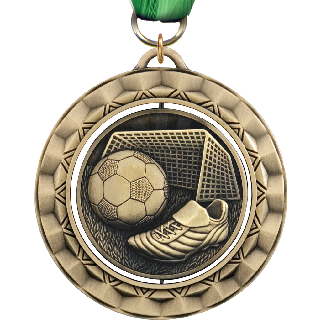 2 5/16" Soccer Spinning Medal [MSPN-SC]