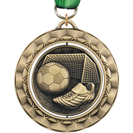 2 5/16" Soccer Spinning Medal [MSPN-SC]