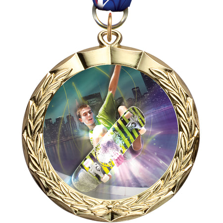 2.5" Bright Wreath Insert Medals [MM206]