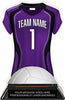 Volleyball Jersey Colorix-T Acrylic Trophy- Purple [TACR7-JSY-VB-PRP-Q]