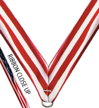 7/8 x 30 in. American Flag Sublimated Neck Ribbon [NKRB-4046]