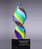 Rainbow Twist Art Glass Award [AGJ49-10]