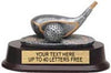 Golf Driver Pewter Finish Resin Trophy [SGR58]
