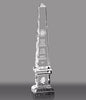 Crystal Two-Tier Obelisk Award - 14.5 inch [CM101OB-14]