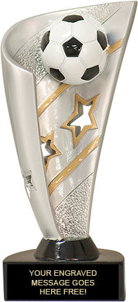 Soccer Banner Resin 3D Sport Trophy [RJBAN7-SC]