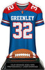 Football Jersey Colorix-T Acrylic Trophy- Red White & Blue [TACR7-JSY-FB-RWB-Q]