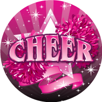 Cheerleading - Pink Star Cheer Insert [TD-3819]