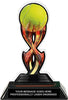 Tennis Tribal Flames Colorix Acrylic Trophy- 7 inch [TACR7-TF-TN-Q]