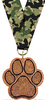 Glitter Paw Medal- Bronze [MGPAW2-B]