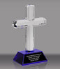 Crystal Cross Award with Blue Crystal Base [CCRS-8-BLU-X]