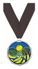 Tennis Decagon Painted Medal [MDCM2-TN]