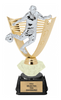 Soccer Male Diamond Riser Victory Backdrop Trophy [TDRRGVYB-9-SCM]