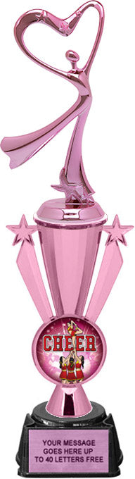 Pink Victory Star Insert Cup with Figure on Regal Base [TFGRGPSi-13-P]