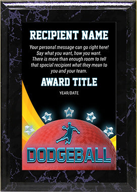 Dodgeball ColorPlate Plaque [PCEP-DGBL-912]