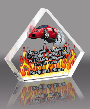 Arrowhead Full Color Acrylic Award- 5.5 inch [ATARW-5-FC-Q]