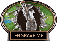 Golf Burst Thru Ovals - Female [BT7-GLF]