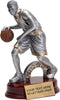 Basketball Silver Resin on Piano Finish Base - Male [SCRF-BKM]