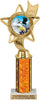 Banner Star Color Insert Trophy w/ Column [Ti10-J27]
