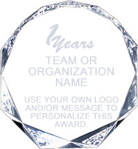 Acrylic Octagon Award [A60-C]