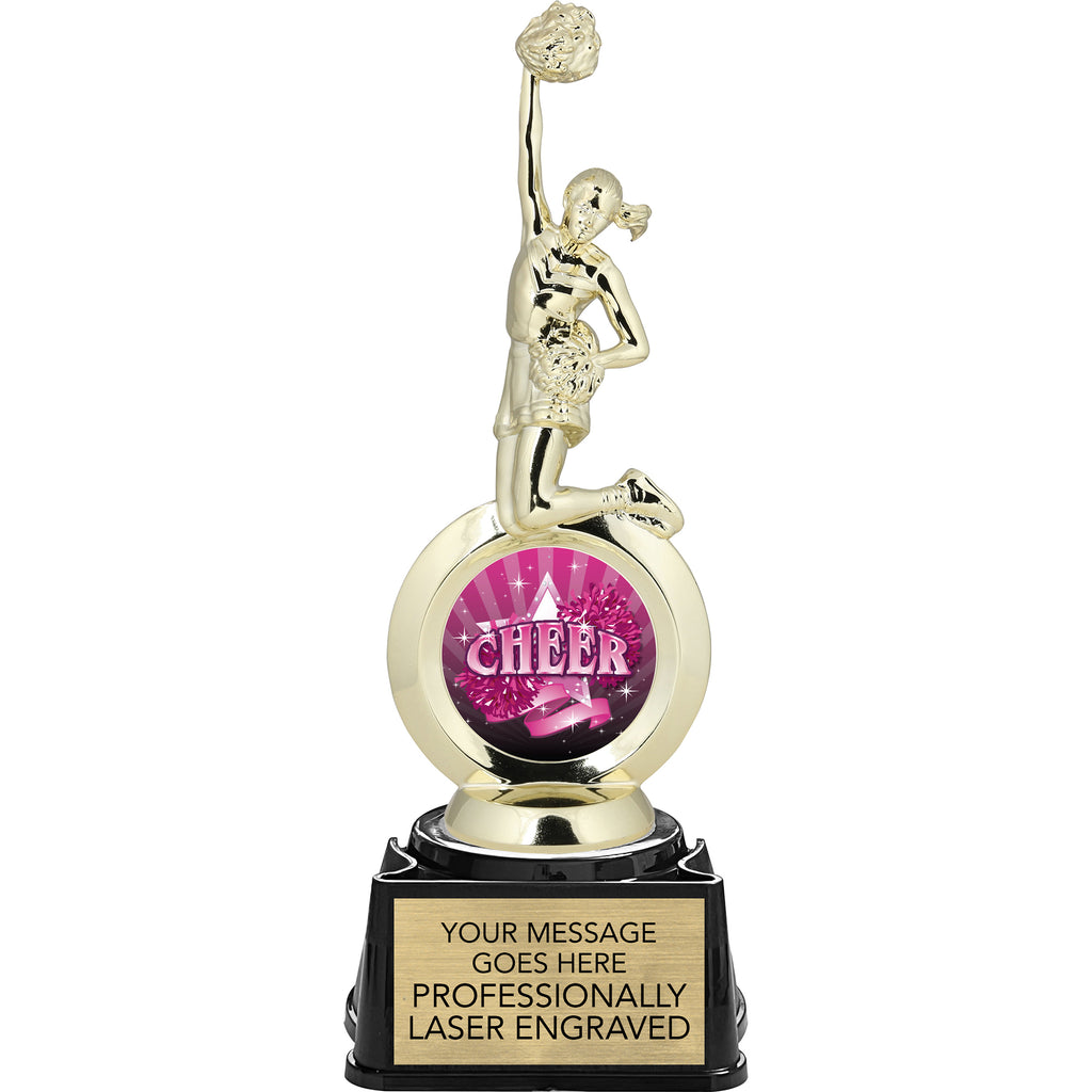 Cheer All-Star Insert Trophy - 8.75 inch [TR57i-CH]