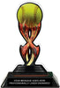 Softball Tribal Flames Colorix Acrylic Trophy- 7 inch [TACR7-TF-SB-Q]