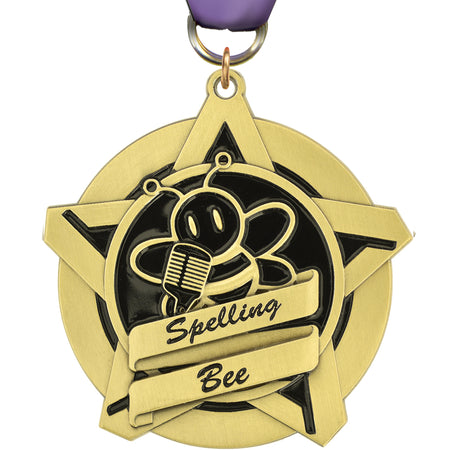 2.25" Spelling Bee Dynastar Medal [MPDSTR-SPB]
