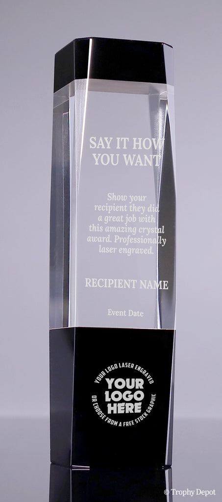 Monolith Crystal Award - Black [CM49-BLK]