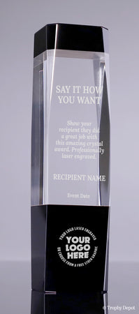 Monolith Crystal Award - Black [CM49-BLK]