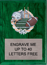 7"x9" Football Millennium Plaque [PMC79-FB]