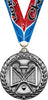 Lacrosse Dimensional Medal- Silver [MSW2-LC-S]