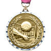 2.75 inch Volleyball Diecast Medal with Diamond Cut Border [MM275DC-VB]