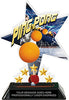 Ping Pong Shattered Star Colorix Acrylic Trophy- 7 inch [TACR7-STR-PNGPNG-Q]