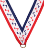 7/8 x 30 in. Music Neck Ribbon [NKRB-1029]