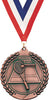2.75 in Tennis Wreath Framed Medal- Bronze [M311-TN-B]