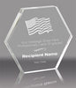Hexagon Acrylic Award- 5 inch [AHEX-5-Q]