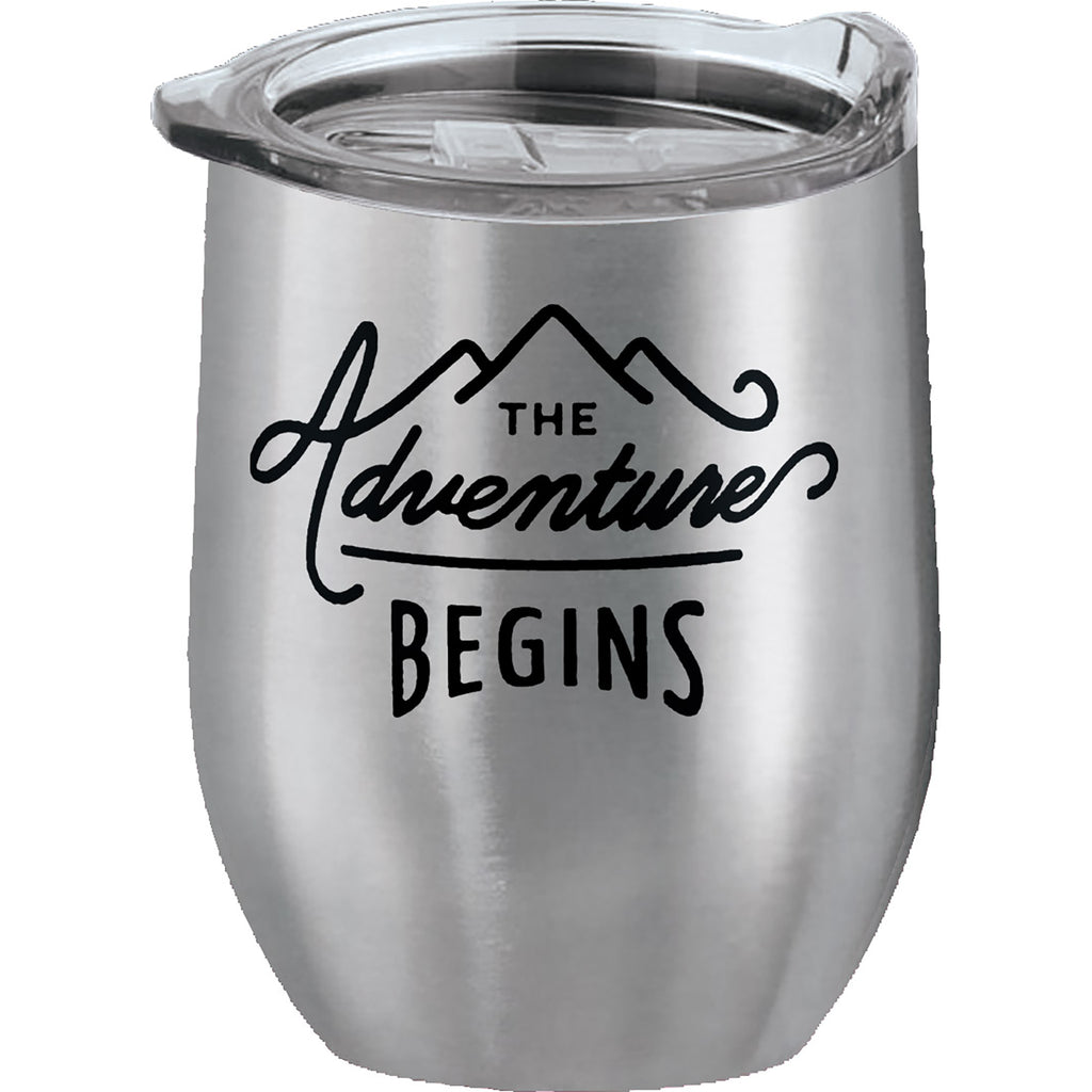 TahoeÂ© 16 oz Wine Tumbler with Premium Slide Lid - Silver [TMLG16-SLV]