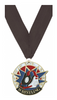 Wrestling USA Sport Medal- Gold [M2USA-WS-G]