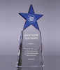 Blue Crystal Star on Clear Crystal Wedge [CTK9STR-9-BLU]
