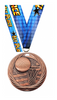 Basketball 2.75 inch Blade 3D Diecast Medal [MBD2-BK]