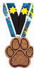 Glitter Paw Medal - 2 inch [MGPAW2]