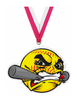 Softball Krunch Colorix-M Acrylic Medal [MACR375-KRCH-SB-Q]