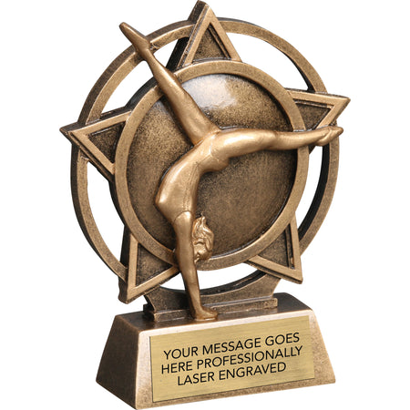 Gymnastics Female Orbit - 4.5" Resin Sculpture Trophy [RPORB-GF]
