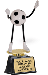 Soccer Posable Trophy Dudez on Regal Base [PTDRD-SC]